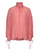 Volume Shirt With Tiebow Stella Nova Pink