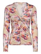 Printed Jersey Top Stella Nova Beige