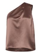 Elle Satin Tank Ahlvar Gallery Brown