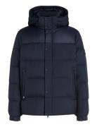 Mix Down Hooded Puffer Jacket Tommy Hilfiger Navy