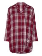 Shirt Nightdress Fl Tommy Hilfiger Burgundy