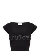 Regal Square Neck Cropped Tee Juicy Couture Black