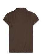 Cyra Drapey Top Dante6 Brown