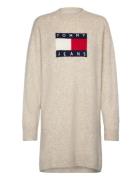 Tjw Mlnge Flag Sweater Dress Ext Tommy Jeans Beige