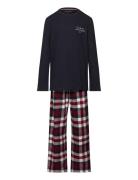 Ls Pj Straight Set Flannel Print Tommy Hilfiger Patterned