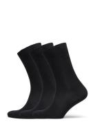 Fine Wool Rib Socks - 3-Pack Mp Denmark Black