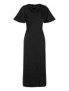 Fenix Satin Dress French Connection Black