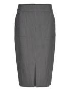 Sibylle Stripe Skirt A-View Grey