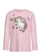 Top Unicorn Print Lindex Pink