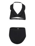 Bikini Bg Rib With Fril High Lindex Black