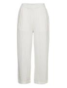 Trouser Bella Structure Croppe Lindex White