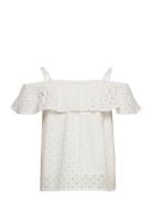 Blouse Lina Schifflie Lindex White