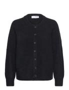 Slfrena Ls Knit Cardigan Camp Selected Femme Black