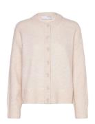 Slfrena Ls Knit Cardigan Camp Selected Femme Cream