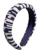 Sasha Midi Beaded Hairbrace Becksöndergaard Navy