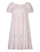 Dress Puff Sleeve Aop Flowers Lindex Patterned