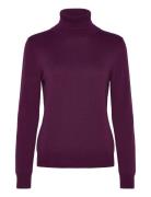 Knit Basic Turtleneck Tom Tailor Purple