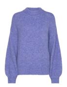 Patrisia Solid Knit Pullover A-View Blue