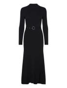 Lslv Buckle Belt Knit Dress Karl Lagerfeld Black