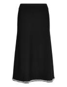 A Line Pearl Knit Skirt Karl Lagerfeld Black