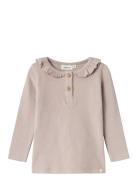 Nmfthoro Hou Ls Slim Top Lil Lil'Atelier Pink