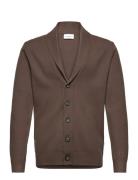 Ecovero Shawl Collar Cardigan Lindbergh Brown