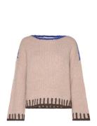 Objtallira Oz L/S Knit Pullover Cc1 Aw Object Beige