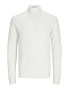 Jjpannel Knit Roll Neck Aw24 Jack & J S White