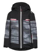 Kid Jacket Snaps Hood CMP Black