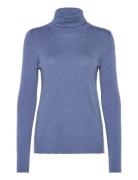 Rmwsofia Wool Ls Roll-Neck Knit RM By Rosemunde Blue