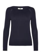 Rmwsofia Wool Crew-Neck Knit RM By Rosemunde Navy