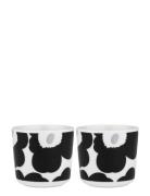 Oiva Unikko Cup W/O Handle 2Dl 2Pcs Marimekko Home White