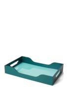 Lacquered Tray - Swell, Turquoise/Green L PRINTWORKS Green