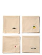 Napkins 4-Pack Déjeuner Midnatt Beige