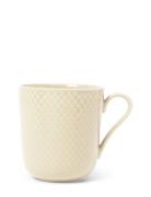 Rhombe Earth Mug With Handle 39 Cl Marble Lyngby Porcelæn Cream