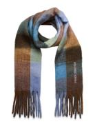 Super Soft Check Scarf French Connection Blue