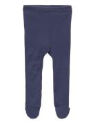 Baby Rib Tights W. Feet Copenhagen Colors Blue