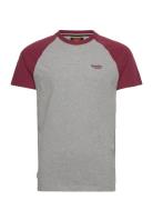 Essential Logo Baseball Tshirt Superdry Grey