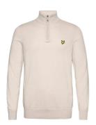 Cotton Merino Quarter Zip Jumper Lyle & Scott Cream