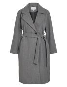 Visolo L/S Long Coat/Tes Vila Grey