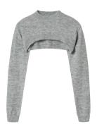 Nlflodet Ls Knit Shrug LMTD Grey