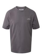 Tee W/Back Print Hound Grey