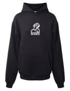 Hoodie W/Embroidery Hound Black