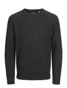 Jjj S Knit Crew Neck Jnr Jack & J S Black