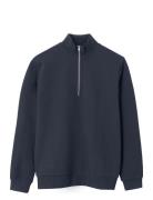 Nlmnaldemars Ls Half Zip Sweat LMTD Navy