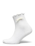 Pearly Bow Socks SUI AVA White