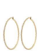 Sidney Crystal Hoop Earrings Pilgrim Gold