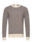 Slhrai Ls Knit Crew Neck Noos Selected Homme Brown