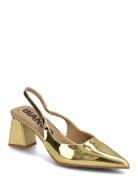 Biamaralyn Slingback Patent Bianco Gold