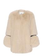 Kbpearly Fur Coat Karen By Simonsen Cream